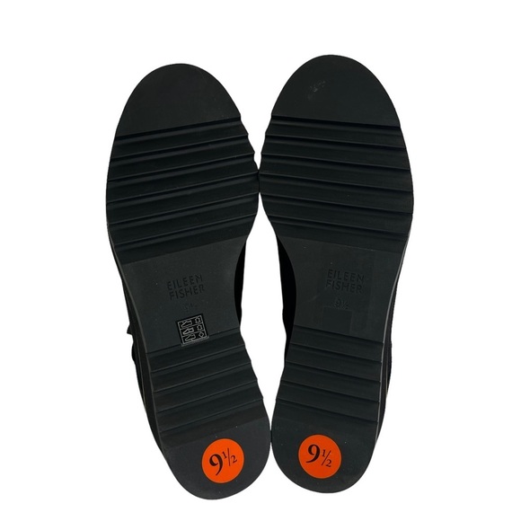 Eileen Fisher Lark leather Chelsea‎ Ankle Black Booties Womens Size 9.5 - Picture 10 of 11